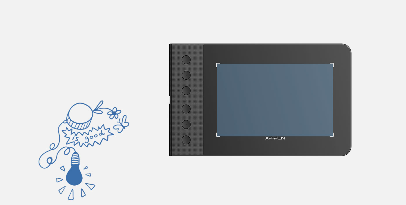 XP-Pen Star G640S drawing pad With 6 x 3.75 inches of screen space