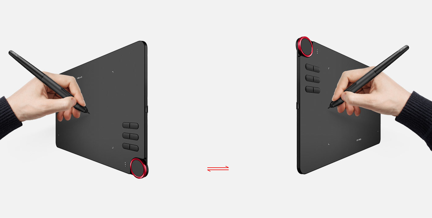 Deco 03 graphics pad Design for Both right and left hand use