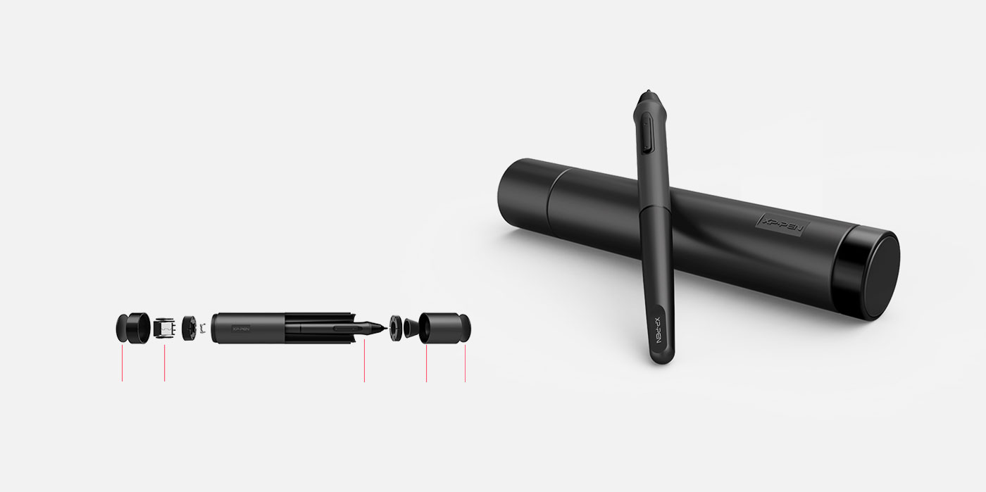 Deco 03 digital art pad comes with Multi-function Pen Holder