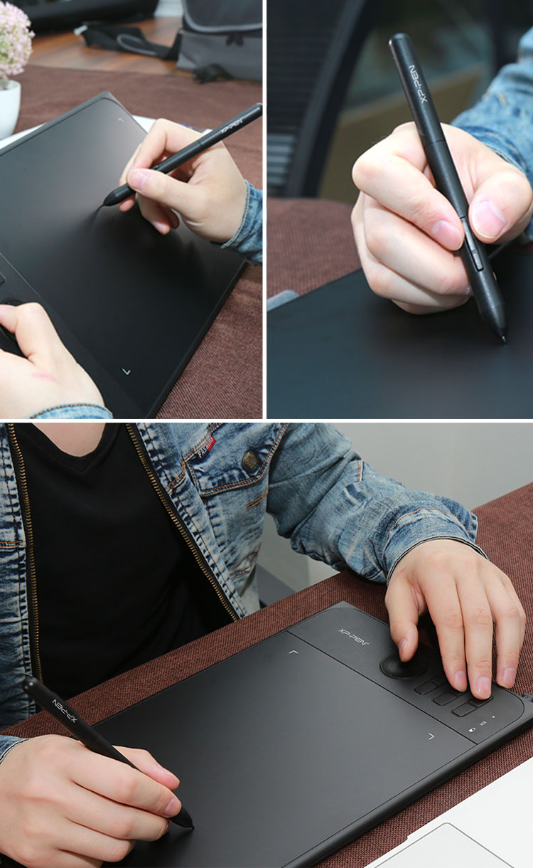Drawing On XP-Pen Star 06 Wireless digital art sketch pad
